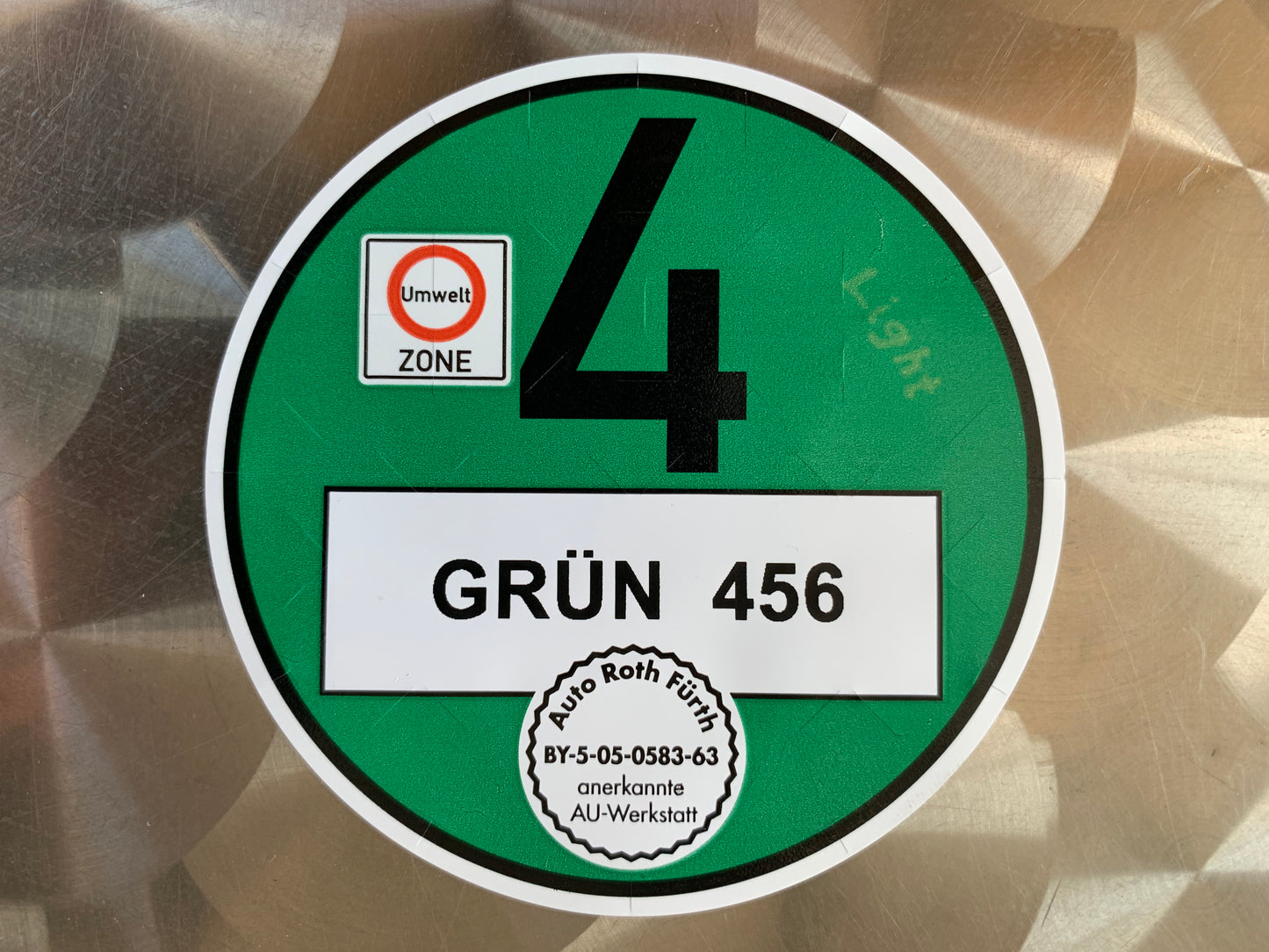 Environmental badge for German